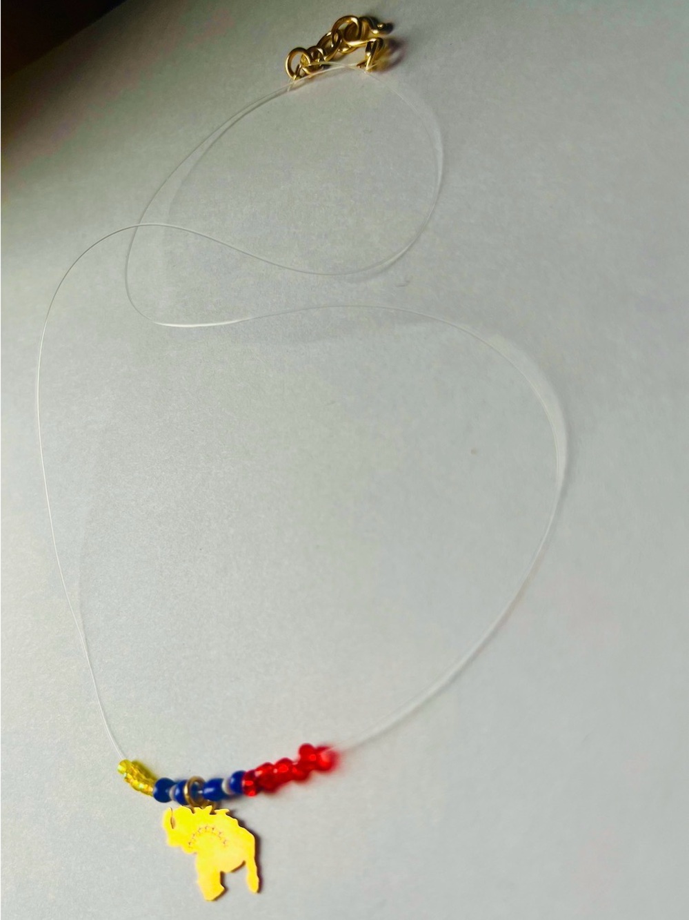 Venezuela Map Beaded Necklace